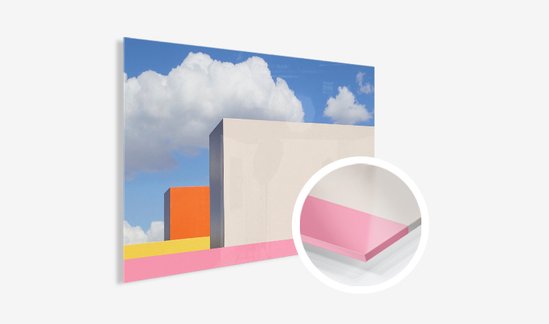 High-shine finish acrylic prints